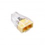 Conector rapid de legatura pentru doua fire elSales ELS-CRW2 , galben