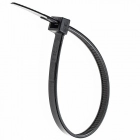 Colier din plastic pentru prindere elSales ELS-CDP , latime 2.5 mm ,  lungime 15 cm , set 10 bucati , negru