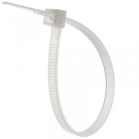 Colier din plastic pentru prindere elSales ELS-CDP , latime 4.8 mm ,  lungime 35 cm , set 10 bucati , alb