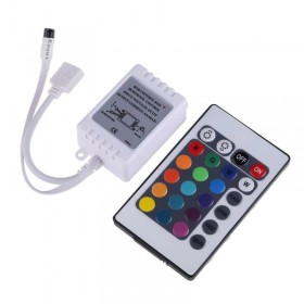 Controler elSales ELS-CBR pentru banda LED RGB , telecomanda 24 taste , alb