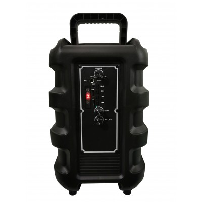 Boxa portabila elSales ELS-ZQS-8107 , acumulator integrat , lumini LED , negru