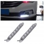 Set doua benzi cu DRL cu 6 LED-uri COB elSales ELS-DRL6 pentru autoturisme, motociclete, camioane , lumina alb rece