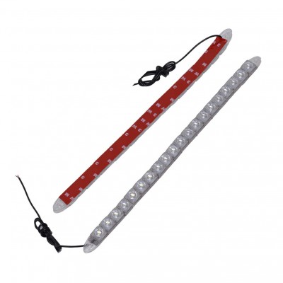 Set doua benzi cu DRL cu 20 LED-uri COB elSales ELS-DRL20 pentru autoturisme, motociclete, camioane , lumina alb rece
