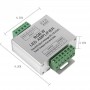 Amplificator tensiune elSales ELS-ATB pentru banda LED RGBW, DC 12-24V, 24 A , argintiu