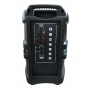 Boxa portabila elSales ELS-G8 cu Bluetooth , USB , card , telecomanda , microfon , lumina LED , negru