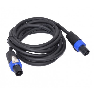 Cablu audio cu conectori Speak-On tata cu 4 contacte elSales ELS-CSO10 , lungime 10 metri , negru/albastru