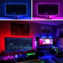 Kit banda LED RGB pentru TV elSales ELS-BLTV , lungime 3 metri , telecomanda inclusa