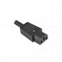 Conector alimentare PC 3 pini mama elSales ELS-CAPM , negru