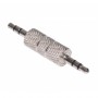 Adaptor Jack tata - Jack tata 3.5 mm elSales ELS-AJT , stereo , argintiu