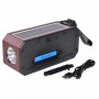 Boxa portabila elSales NS-S100S cu Bluetooth, USB, MicroSD, incarcare solara, lanterna, Radio, maro