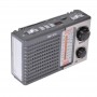 Radio portabil elSales ELS-MK-918 cu USB, MicroSD FM, AM, SW, lanterna, gri