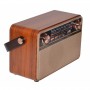 Radio retro portabil elSales ELS-MK-621 cu USB, MicroSD FM, AM, SW, acumulator integrat, lemn