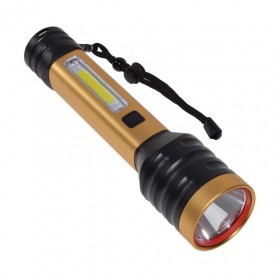 Lanterna elSales T-50 cu LED CREE 30 W, LED COB lateral, carcasa metalica, auriu