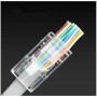 Set 10 conectori plastic UTP-FTP elSales ELS-CUT New Style , CAT6, transparent
