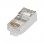 Set 10 conectori metalici UTP-FTP elSales ELS-CUT New Style , CAT6, transparent