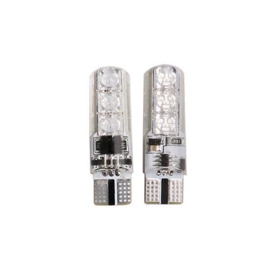 Set doua LED-uri auto tip W5W T10 RGB 5050 elSales ELS-T10A, telecomanda inclusa