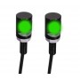 Set doua LED-uri auto SMD 5730 cu diametrul de 12 mm elSales ELS-LA12, alimentare 12V, verde