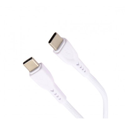 Cablu de date sau incarcare universal Tip C- Tip C elSales ELS-CA51, lungime 1 metru, cauciucat, alb