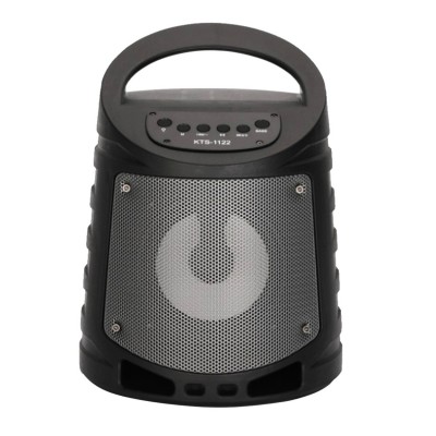 Boxa portabila elSales KTS-1122 cu Bluetooth, USB, card SD, lumina LED, radio FM, gri