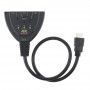 Splitter HDMI cu 3 intrari si o iesire elSales ELS-SH3 , rezolutie 4K, lungime 30 cm, negru