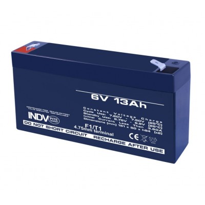 Acumulator Plumb - Acid 6 V - 13 A elSales ELS-613, negru