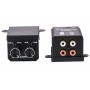 Controller audio bass elSales SGC200 pentru casa sau masina, carcasa metalica, conectori RCA, negru
