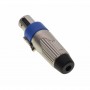 Conector Speakon tata profesional elSales ELS-CS4PT, metalic, 4 poli, prindere pe cablu, argintiu