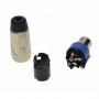 Conector Speakon tata profesional elSales ELS-CS4PT, metalic, 4 poli, prindere pe cablu, argintiu