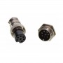 Conector tip aviator cu 7 pini mama-tata elSales ELS-CA7P, metalic