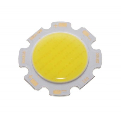 Led cob elSales ELS-LC2610, diametru 26 mm, putere 10 W, alimentare 21 V pentru lanterne, lumini stradale, auto, industrial,alb