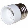 Adaptor bec dulie de la fasung gros E27 la fasung subtire E14 elSales ELS-2714, alb