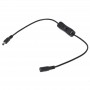 Cablu DC 2,1x5,5mm cu intrerupator, conector mama-tata elSales ELS-CDCI, lungime 50 cm, negru