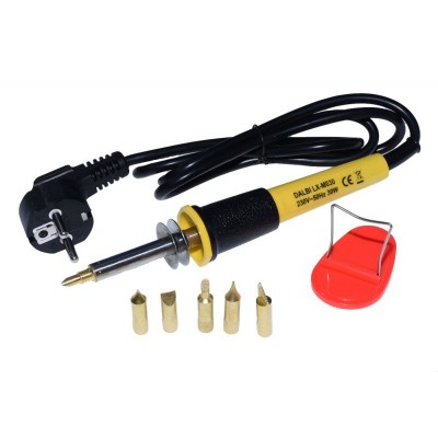 Letcon Electric cu 5 Varfuri elSales ELS-LX-M030, Putere 30 W, Suport de metal, Rezistenta ceramica