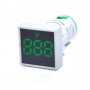 Voltmetru Patrat de Panou elSales ELS-22VMS/V, Diametru 22 mm, Temperatura de mediu -10˚C + 50˚C, Iluminare LED, Verde