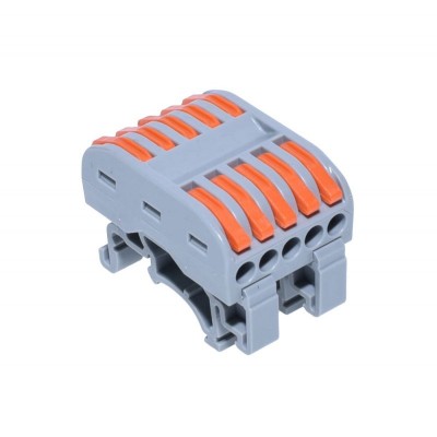 Conector de Sina elSales ELS-PCT-225, Cap Dublu, 5 Poli, Tensiune 600 V, Curent 32 A, Gri