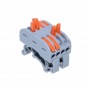 Conector de Sina elSales ELS-PCT-224, Cap Dublu, 4 Poli, Tensiune 600 V, Curent 32 A, Gri