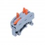 Conector de Sina elSales ELS-PCT-222, Cap Dublu, 2 Poli, Tensiune 600 V, Curent 32 A, Gri