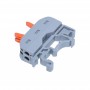 Conector de Sina elSales ELS-PCT-222, Cap Dublu, 2 Poli, Tensiune 600 V, Curent 32 A, Gri