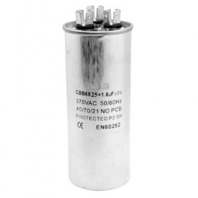 Condensator elSales ELS-CBB65-2515 pentru Aparat de Aer Conditionat, 25 +1,5UF, Forma Cilindru, Argintiu