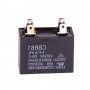 Condensator Pornire Motor elSales CBB61-4C-300 , Putere 3 uf, Tensiune 450 V, 4 Pini, Forma Dreptunghi, Negru