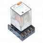 Releu industrial elSales, ELS-REL-24/8AC, 24V - AC / 8P cu soclu, Dimensiuni 36,4 x 32,5 x 54,2 mm