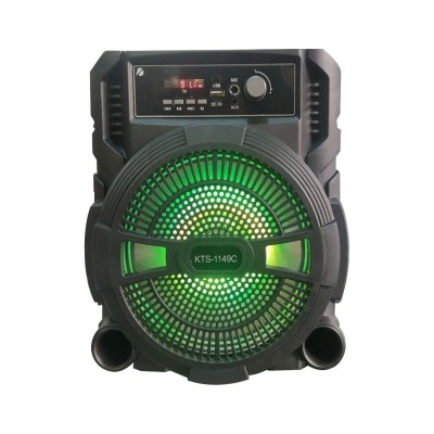 Boxa Portabila, ELS-1149C, cu Bluetooth, USB, Microfon, Telecomanda, Lumini LED