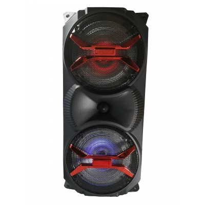 Boxa Portabila elSales, ELS-ZQS-1820, cu Bluetooth, Microfon, Telecomanda, USB, Lumini LED