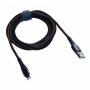 Cablu de date si incarcare elSales ELS-V30L USB-Lightning pentru iPhone, iPod, iPad, Macbook, lungime 200 cm, negru