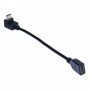 Adaptor HDMI tata 90°-HDMI mama elSales ELS-AD90, lungime cablu 15 cm, negru