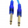 Cablu audio elSales ELS-JT2JM cu conector Jack 3,5 mm tata-2 Jack 6.3 mm tata mono siliconat, lungime 3 metri