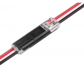 Conector 2 pini cu imbinare rapida elSales ELS-22-20AWG, tensiune lucru 36 V, curent maxim 9 A, negru