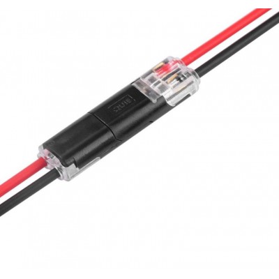 Conector 2 pini cu imbinare rapida elSales ELS-22-20AWG, tensiune lucru 36 V, curent maxim 9 A, negru