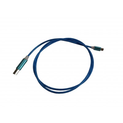 Cablu de date si incarcare USB-MicroUSB iluminat cu LED albastru elSales-ELS-CDLM