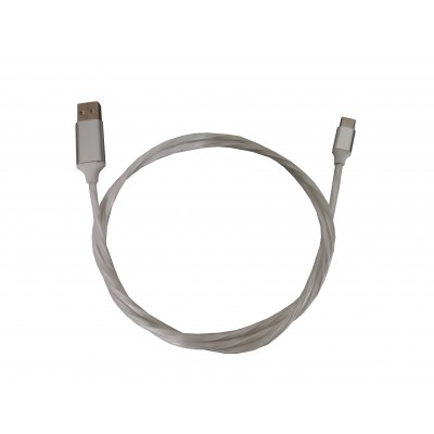 Cablu de date si incarcare USB-USB-C luminat cu LED multicolor elSales-ELS-CDLC